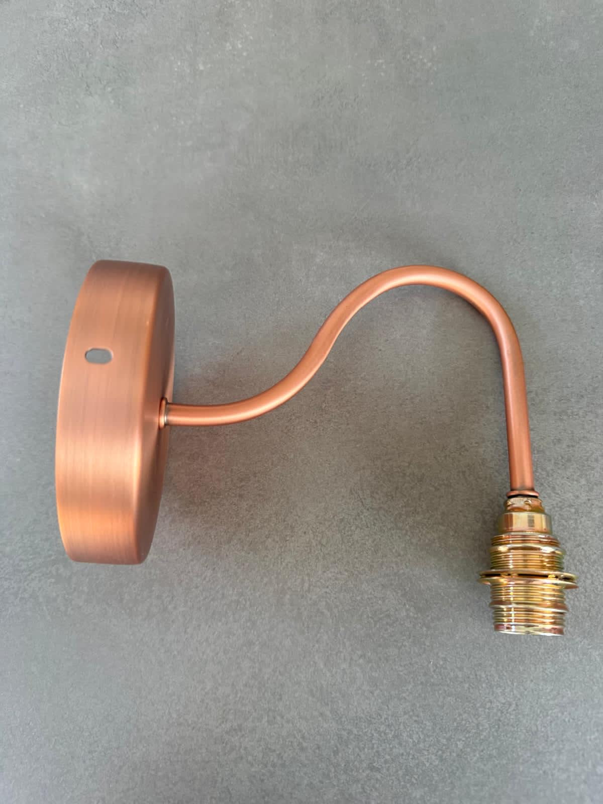 S-vormige metalen wandarmatuur - koper E14/E27